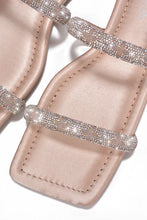 Load image into Gallery viewer, Benji Cape Robbin nude satin sandals