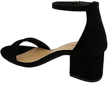 Load image into Gallery viewer, TOP Moda Darcie-1 Women's Fashion Ankle Strap Chunky Low Heel Dress Sandal Shoes,Black,9