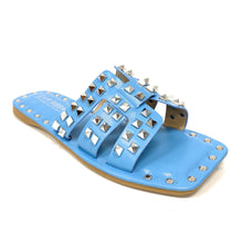 Load image into Gallery viewer, Women Flat slides with studs Cape Robbin Amisha