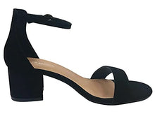 Load image into Gallery viewer, TOP Moda Darcie-1 Women's Fashion Ankle Strap Chunky Low Heel Dress Sandal Shoes,Black,9
