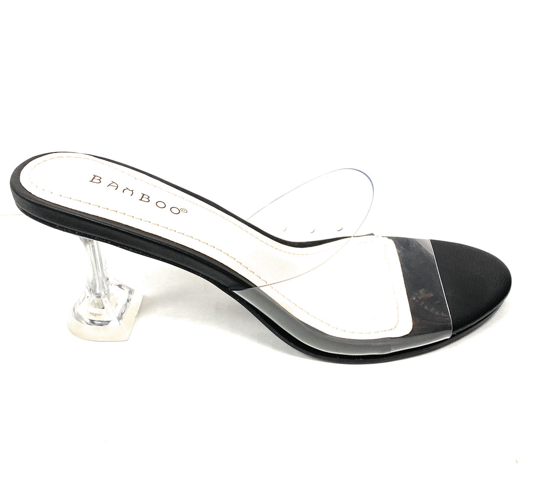 Women one band Lucite heel Slide Water-04