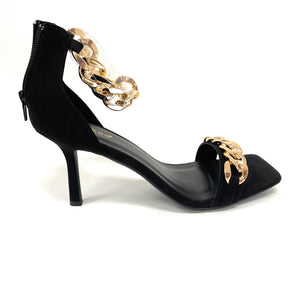 Women chain one band and ankle strap High heel sandal ZEAL-09