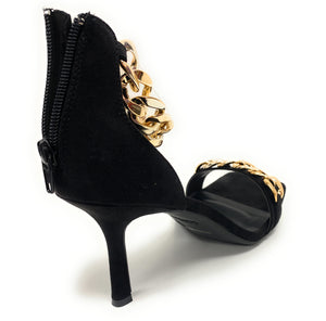 Women chain one band and ankle strap High heel sandal ZEAL-09