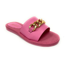 Load image into Gallery viewer, Women wide Band slide w/ chain Athena-15
