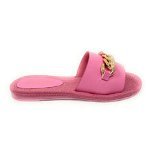 Load image into Gallery viewer, Women wide Band slide w/ chain Athena-15
