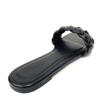Load image into Gallery viewer, Women flat weaved slide soft PU material Block-19

