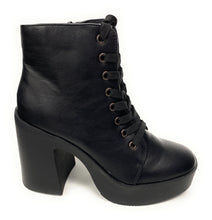 Load image into Gallery viewer, Women high Chunky block heel bootie Bamboo Instant-05 BLKCRP
