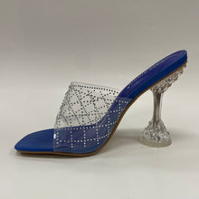 Load image into Gallery viewer, Eli Cape Robin clear heel sandal
