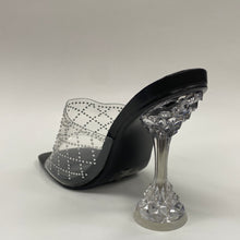 Load image into Gallery viewer, Eli Cape Robin clear heel sandal
